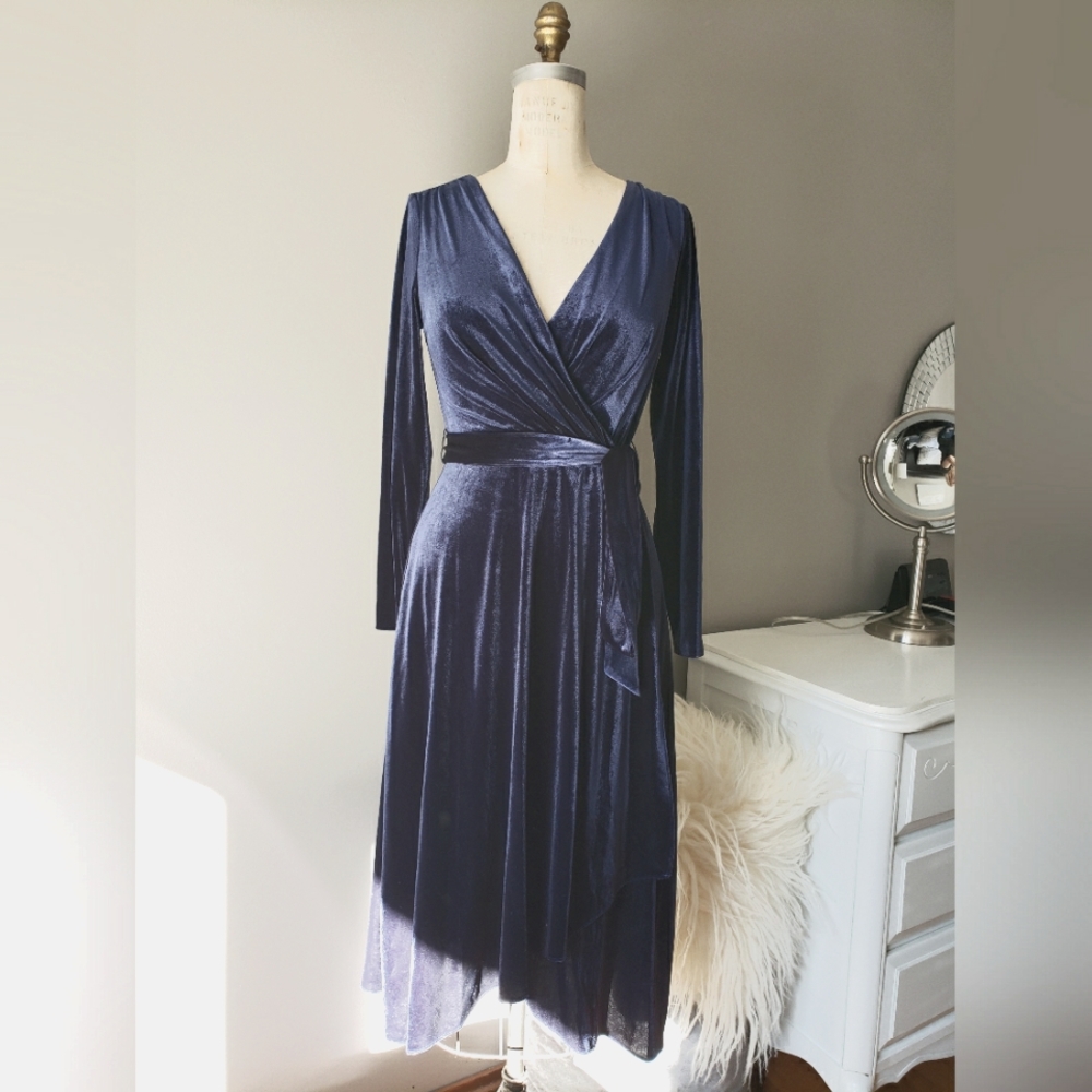 DKNY velvet dress